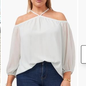 1state Women's 1X White Off-Shoulder Top NEW